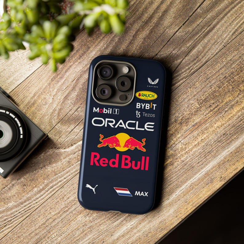 Max Verstappen Red Bull F1 Phone Case: Racing Sports Gift