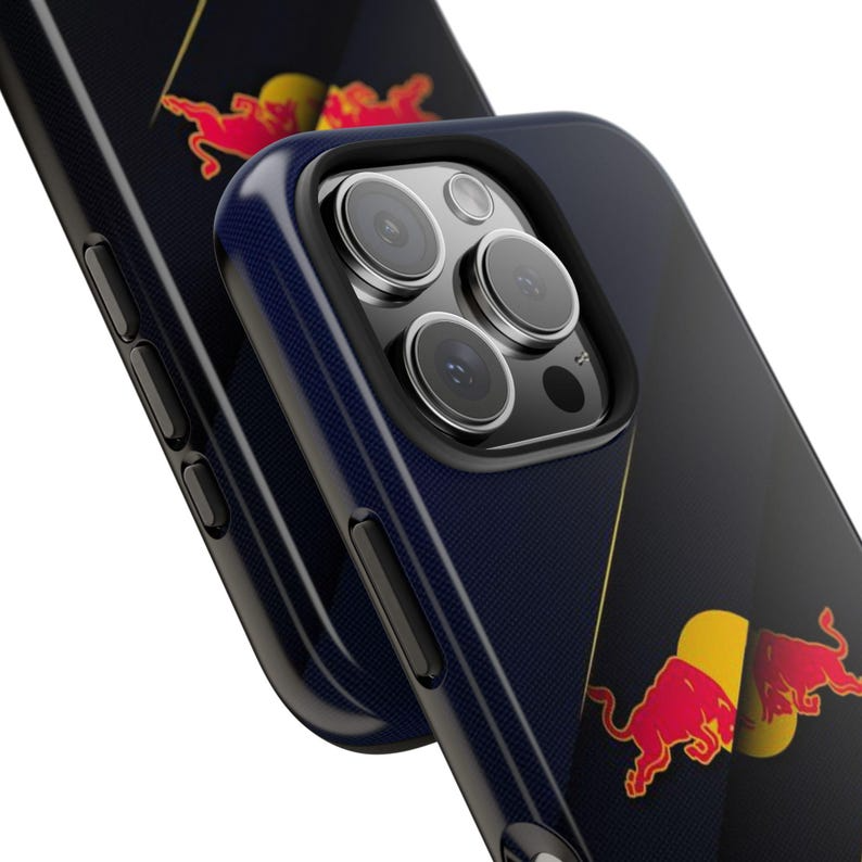 Red Bull F1 Team Tough Phone Case, Protective Phone Cover, Motorsport Fan Gift, Racing Enthusiast Accessory, Formula 1 Phone Shell