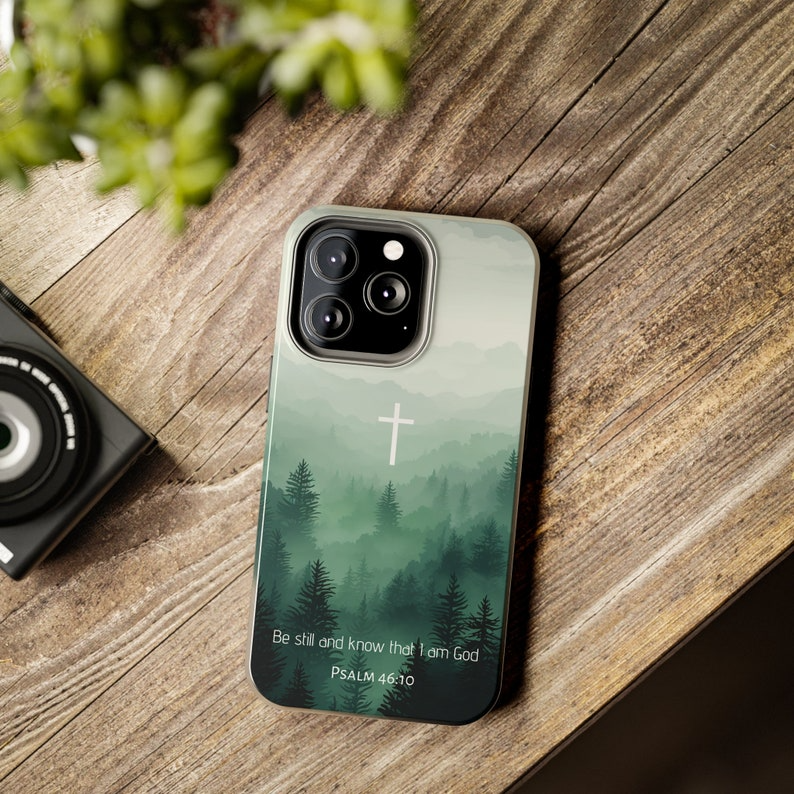 Be Still And Know Psalm 46:10 Christian iPhone Case, Faith iPhone Case, Catholic IPhone Case