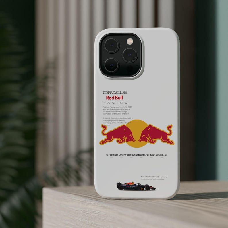 F1 Red Bull Racing iPhone Case, Protective Phone Cover, Motorsport Fan Gift