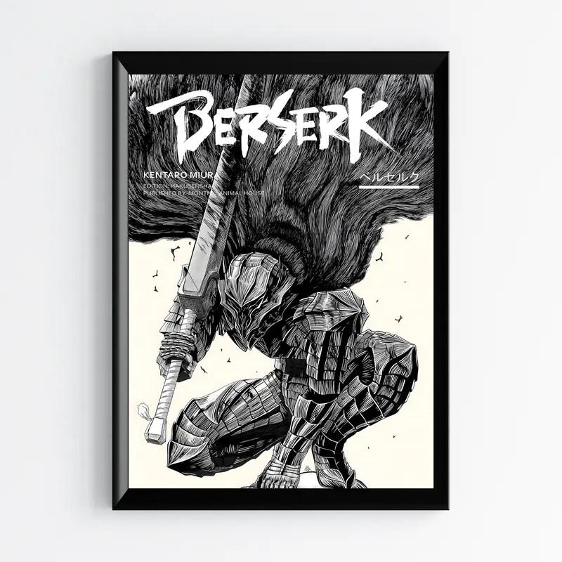 Póster de Griffith del anime Berserk | Arte mural de Berserk | Póster de Berserk | Impresión decorativa de alta calidad