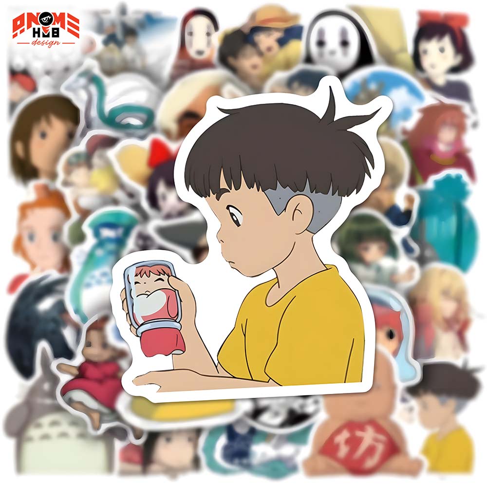 100pcs Studio Ghhibbli – Anime Stickers Collection from ANIME HUB