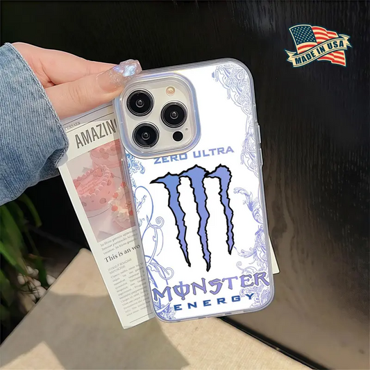Light Blue Energy Edition For Iphone/Samsung Cushion Drop Protection Phone Case