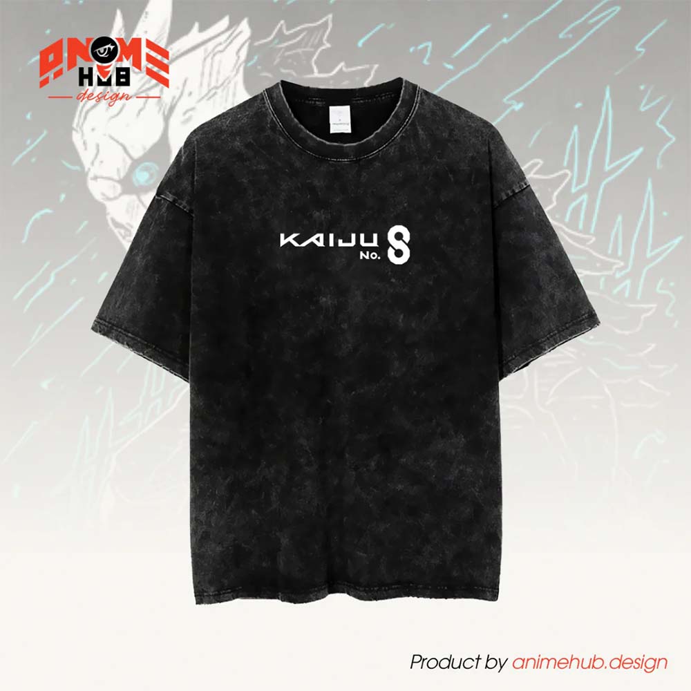 Kaaijuuu No. 8 Warrior Double-Sided Unisex Washed Tee – Anime Graphic Shirt ANIME HUB