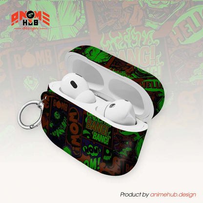 ¡BOOM! ¡BANG! ¡GUAU! 4 – Estuche para AirPods con estilo callejero de grafiti ANIME HUB