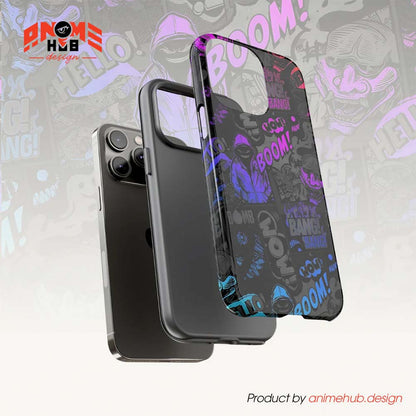 BOOM! BANG! WOW! 9 – Graffiti Street Style Phone Case ANIME HUB