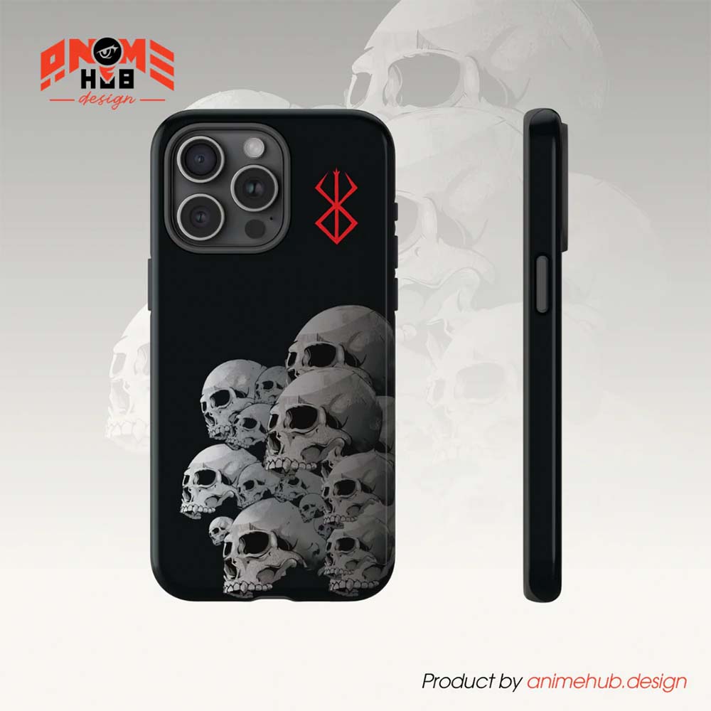 Berrserkk Manga Skull Phone Case – Dark Anime Design ANIME HUB