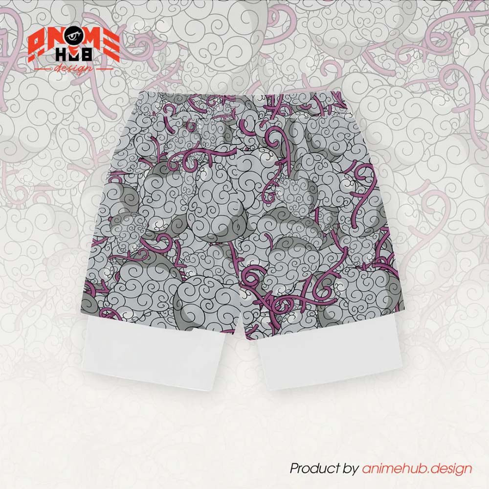 Anime Fruta del Diablo 10 – Pantalones cortos de Onepiecee ANIME HUB 