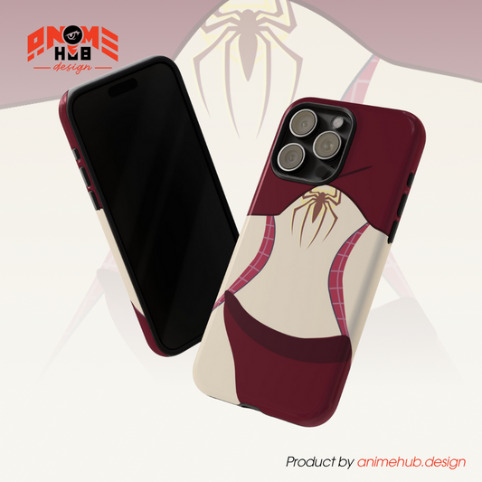 Spider-Gwen Inspired Phone Case 3 – Superhero Costume Design ANIME HUB