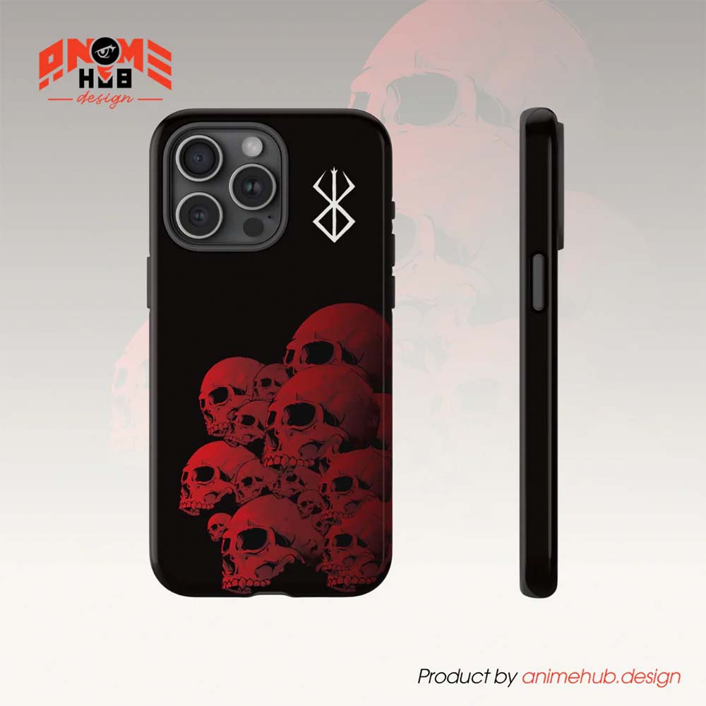 Berrserkk Manga Skull Phone Case 1 – Dark Anime Design ANIME HUB