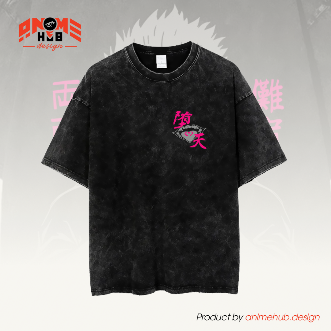 Ryoomeen Sukuna – Juujutssu Kaiisenn Double-Sided Unisex Washed Tee ANIME HUB