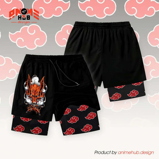 Uzumaki - Pantalones cortos de Narutoo Streetwear ANIME HUB 