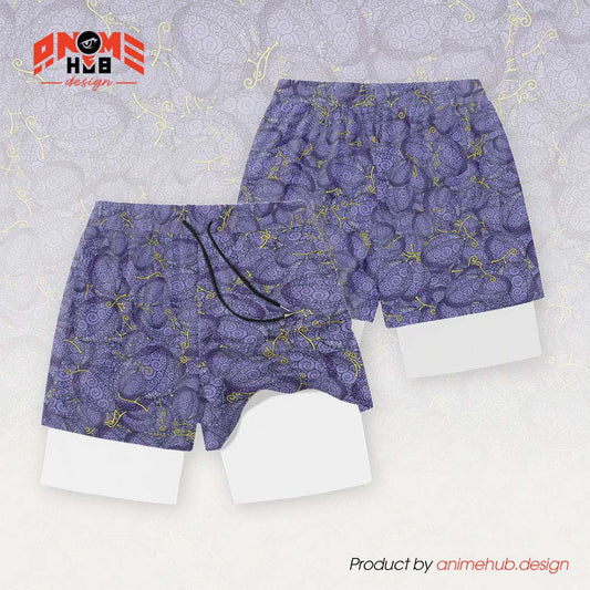 Anime Devil Fruit 1 – Onepiecee Streetwear Shorts ANIME HUB