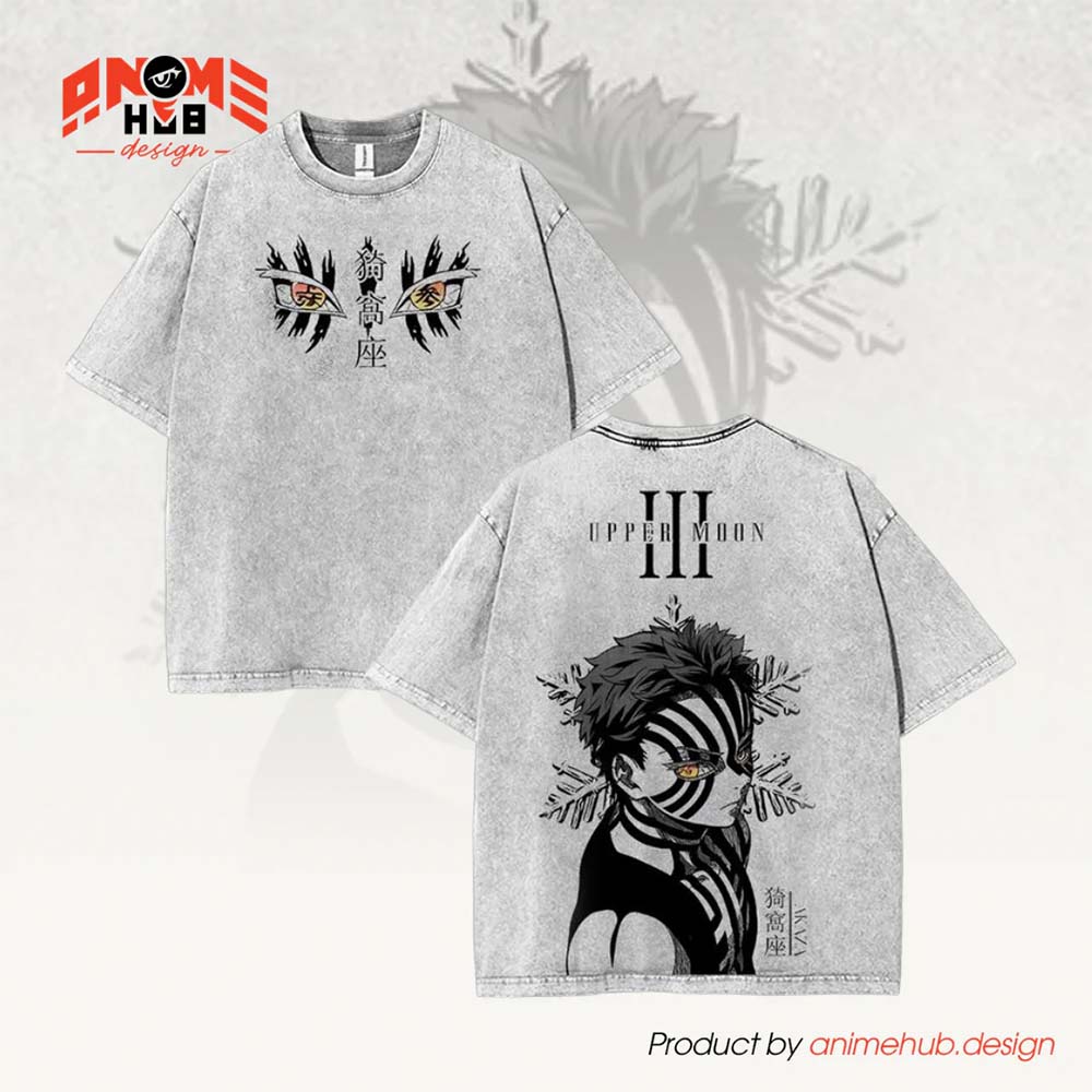 Demoon Slayerr Double-Sided Unisex Washed Tee – Anime Akkazzaa 3 Shirt ANIME HUB