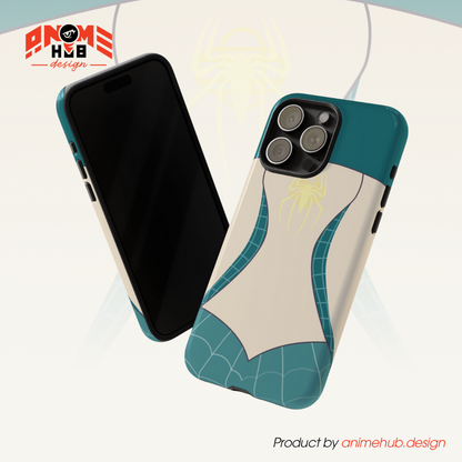 Spider-Gwen Inspired Phone Case 1 – Superhero Costume Design ANIME HUB