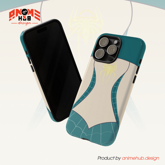 Spider-Gwen Inspired Phone Case 1 – Superhero Costume Design ANIME HUB