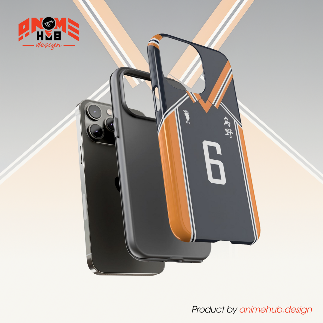 Haikyuu Phone Case – Ennoshita Chikara #6 Volleyball Anime Phone Case ANIME HUB