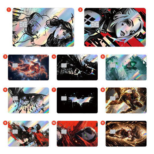 Super Hero D.C.D – Credit Card Skin Design Form ANIME HUB