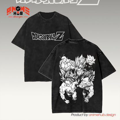 Dragoon Ballz Double-Sided Unisex Washed Tee – GooKu Team Shirt ANIME HUB