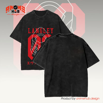 Neoon Geneesis Evaangeelioon Unisex Washed Tee – LaangLeey 02 Shirt ANIME HUB