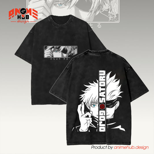 Jujustsuu Kaiisenn Double-Sided Unisex Washed Tee  –  Shirt ANIME HUB