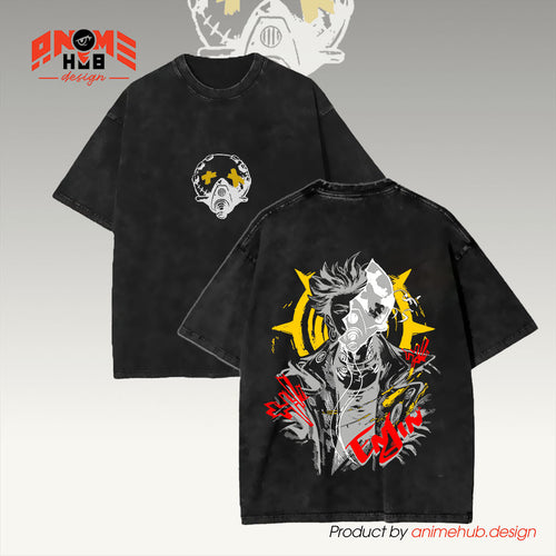 Gaachiiakuutaa Double-Sided Unisex Washed Tee  – Ennjiin Koouzaaki Shirt ANIME HUB