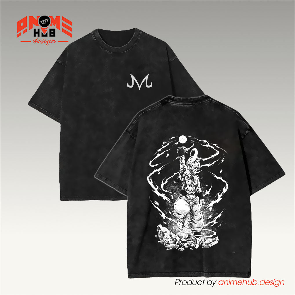 Dragoon Ballz Double-Sided Unisex Washed Tee – Majjin Buu 4 Shirt ANIME HUB