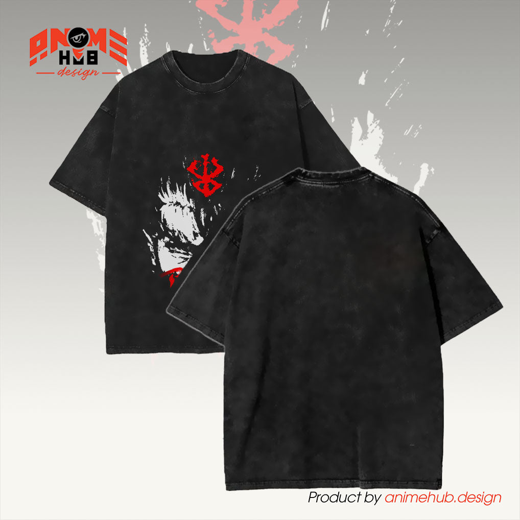 Berrserkk 3 Unisex Washed Tee – Anime Graphic Shirt ANIME HUB