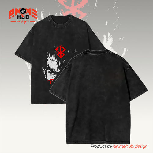 Berrserkk 3 Unisex Washed Tee – Anime Graphic Shirt ANIME HUB