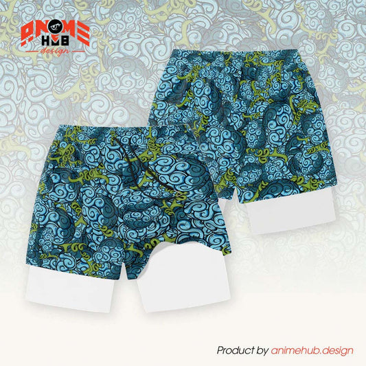 Anime Devil Fruit 12 – Onepiecee Streetwear Shorts ANIME HUB
