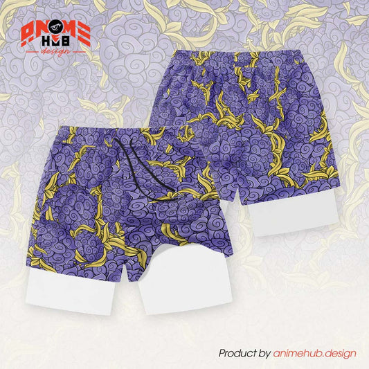 Anime Devil Fruit 2 – Onepiecee Streetwear Shorts ANIME HUB