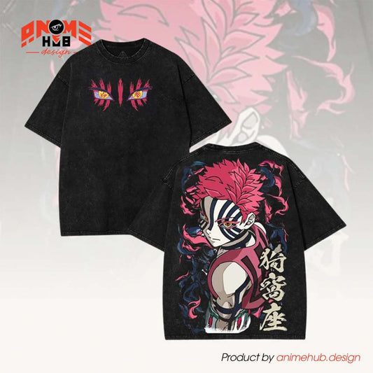 Demoon Slayerr Double-Sided Unisex Washed Tee – Anime Akkazzaa Shirt ANIME HUB