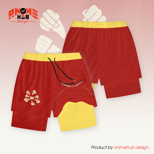 One Piecee Shorts  – Luffy Punchs Symbol Design ANIME HUB