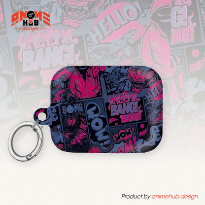 ¡BOOM! ¡BANG! ¡GUAU! 7 – Estuche para AirPods con estilo callejero de grafiti ANIME HUB