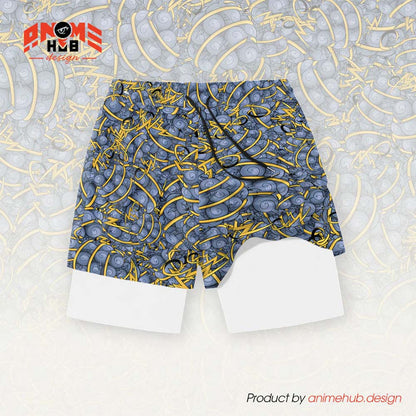 Anime Devil Fruit 7 – Onepiecee Streetwear Shorts ANIME HUB