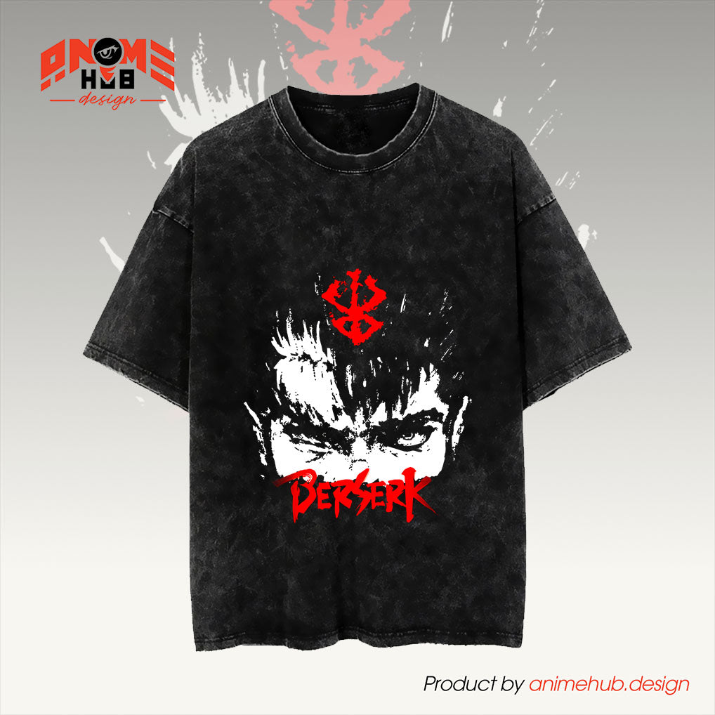 Berrserkk 3 Unisex Washed Tee – Anime Graphic Shirt ANIME HUB