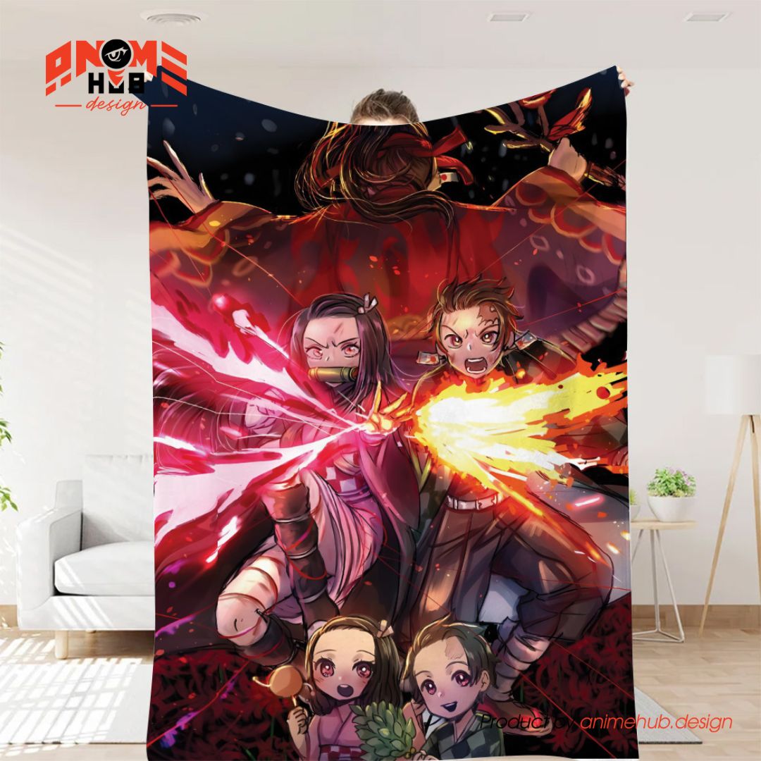 Demoon Slayerr 1 – Anime Blanket from ANIME HUB