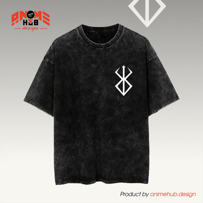 Berrserkk 2 Double-Sided Unisex Washed Tee – Anime Graphic Shirt ANIME HUB