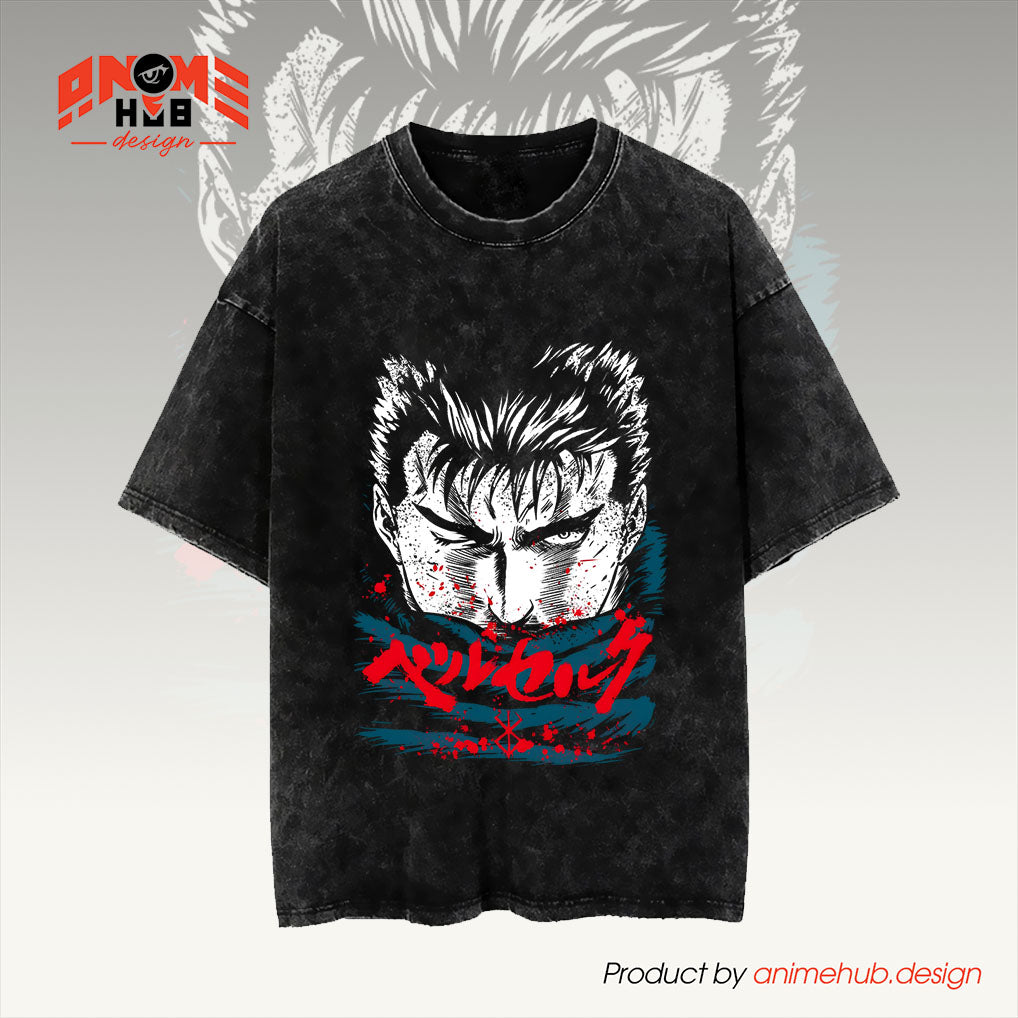 Berrserkk 5 Unisex Washed Tee – Anime Graphic Shirt ANIME HUB