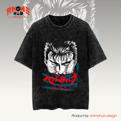 Berrserkk 5 Unisex Washed Tee – Anime Graphic Shirt ANIME HUB