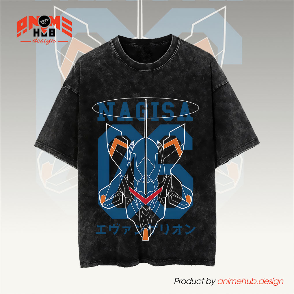 Neoon Geneesis Evaangeelioon Unisex Washed Tee – Naagiisaa 06 Shirt ANIME HUB