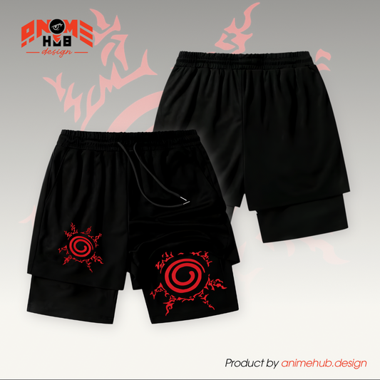 Uzumaki - Pantalones cortos de Narutoo Streetwear ANIME HUB 