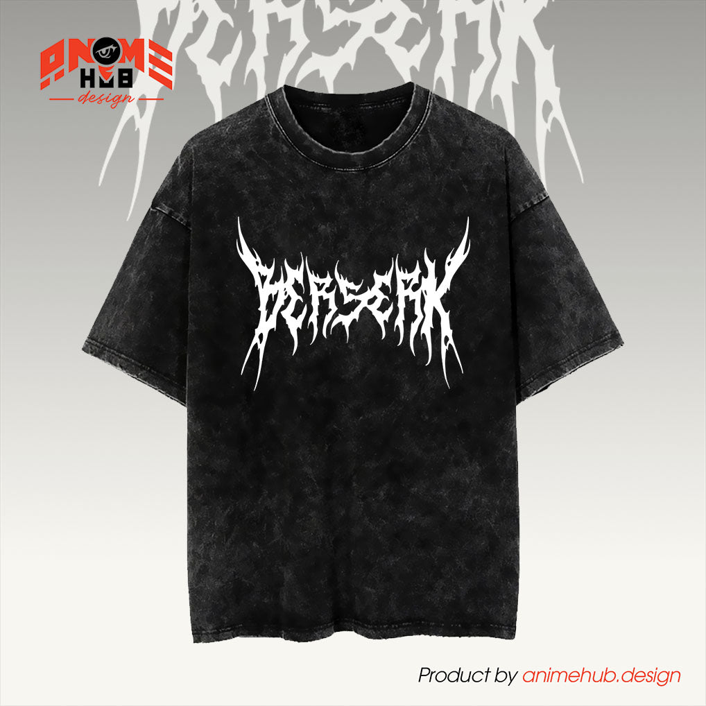 Berrserkk 3 Double-Sided Unisex Washed Tee – Anime Graphic Shirt ANIME HUB