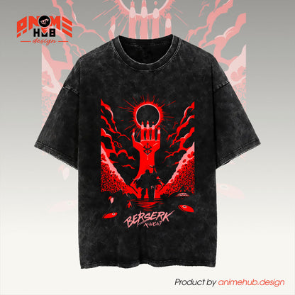 Berrserkk 4 Unisex Washed Tee – Anime Graphic Shirt ANIME HUB