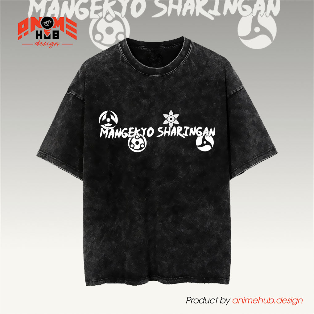 Narrutoo Double-Sided Unisex Washed Tee –  Sharingann Shirt ANIME HUB