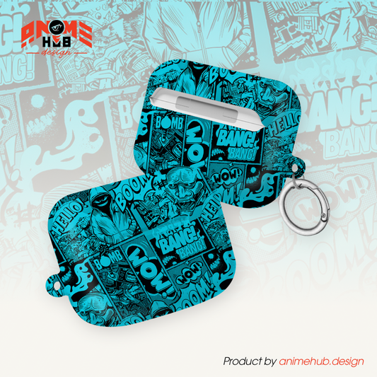 ¡BOOM! ¡BANG! ¡GUAU! 5 – Estuche para AirPods con estilo callejero de grafiti ANIME HUB