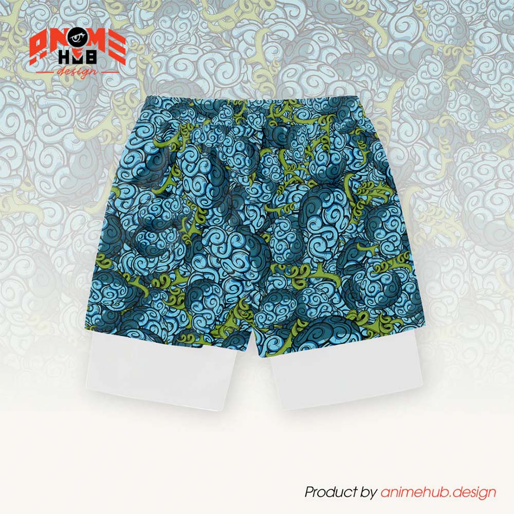 Anime Fruta del Diablo 12 – Pantalones cortos de Onepiecee ANIME HUB 