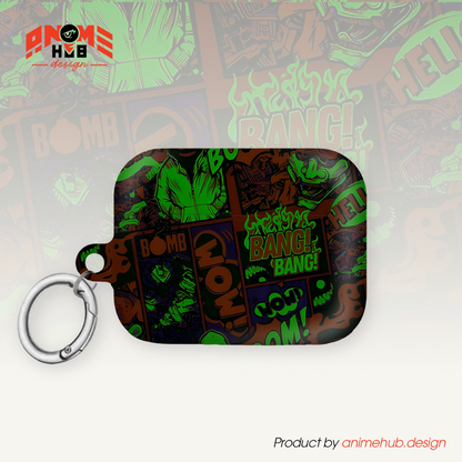 ¡BOOM! ¡BANG! ¡GUAU! 4 – Estuche para AirPods con estilo callejero de grafiti ANIME HUB