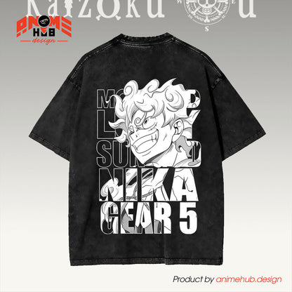 Onee Piecee Double-Sided Unisex Washed Tee –  Luffyy Shirt ANIME HUB