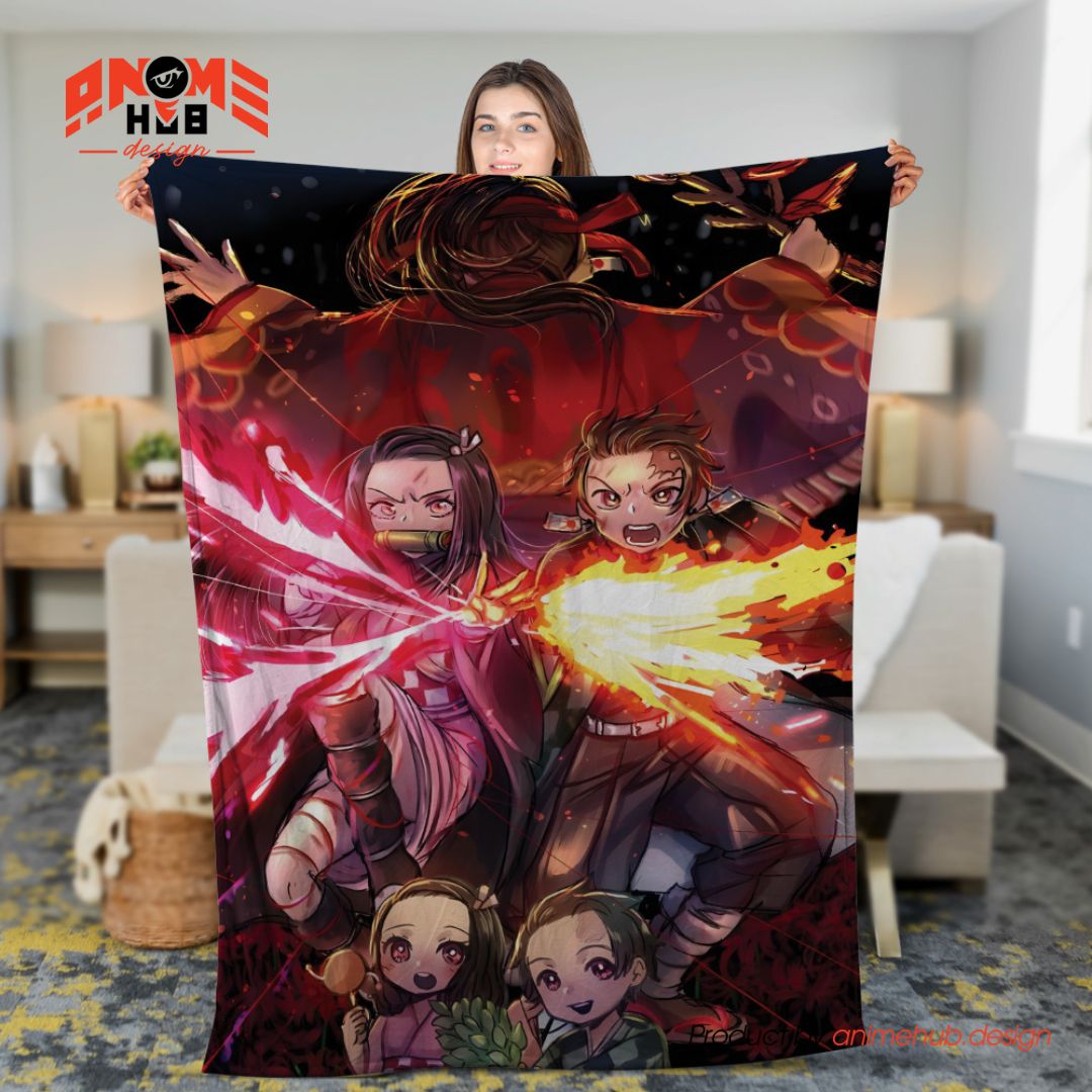 Demoon Slayerr 1 – Anime Blanket from ANIME HUB
